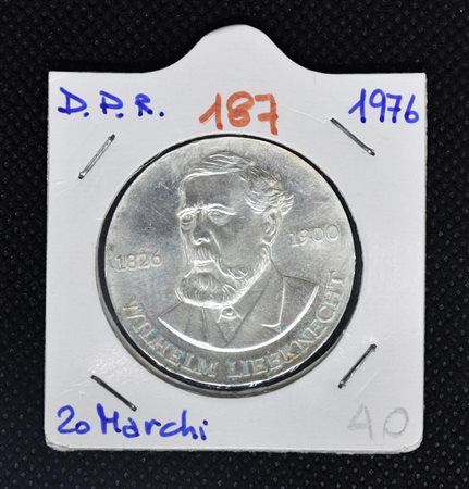 20 MARCHI DDR 1976 Wilhelm Liebknecht