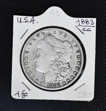 1 DOLLARO USA 1883 in argento, George T. Morgan, Zecca di Carson City
