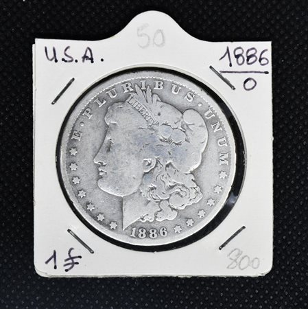 1 DOLLARO USA 1886 in argento, George T. Morgan
