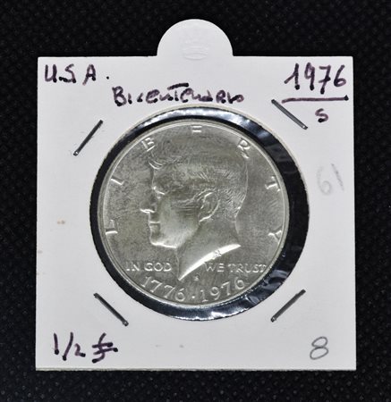 HALF DOLLAR USA 1976 in argento, Bicentenario Kennedy, Zecca di San Francisco