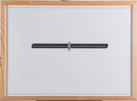 GIANNI PIACENTINO (Coazze 1945) "Senza titolo". Litografia a colori su carta....