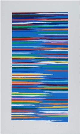 PIERO DORAZIO (Roma 1927 - Perugia 2005). “Senza titolo”, 1974. Litografia a...