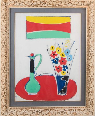 SANTE MONACHESI (Macerata 1910 - Roma 1991) “Realtà poetica”, 1970. Olio su...