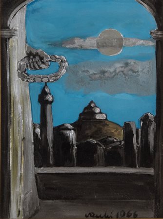 SERGIO VACCHI (Castenaso 1925 - Siena 2016) "San Luca", 1966. Tecnica mista...