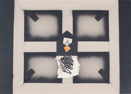 CONCETTO POZZATI (Vo' 1935 - Bologna 2017) "Senza titolo", 1976. Tecnica...