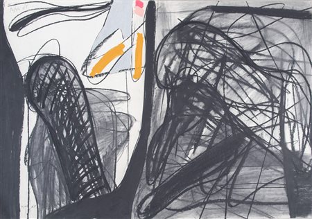 CONCETTO POZZATI (Vo' 1935 - Bologna 2017) "Senza titolo", 1961. Tecnica...