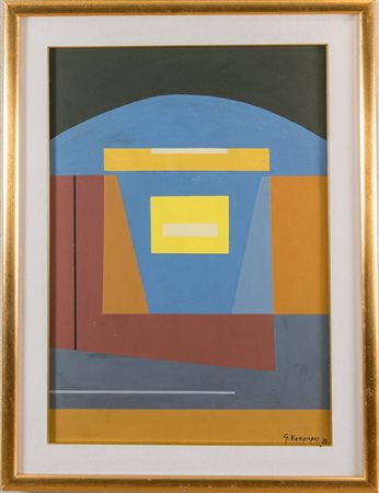 GIOVANNI KOROMPAY (Venezia 1904 - Rovereto 1988) "Fornace", 1972. Olio su...