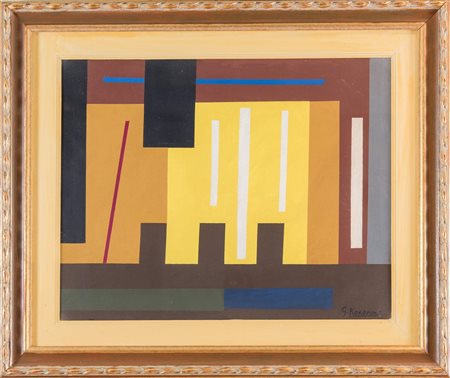 GIOVANNI KOROMPAY (Venezia 1904 - Rovereto 1988) "Luci d'altoforno", 1964....