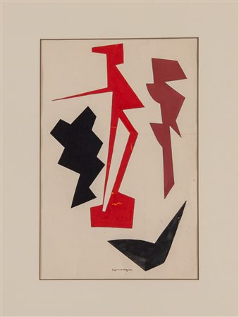 PIETRO CONSAGRA (Mazara del Vallo 1920 – Milano 2005) “Senza titolo”, fine...