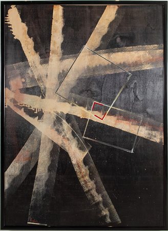 MAURIZIO ROASIO (Vercelli 1946) "Senza titolo", 2001. Olio su tavola. Cm...