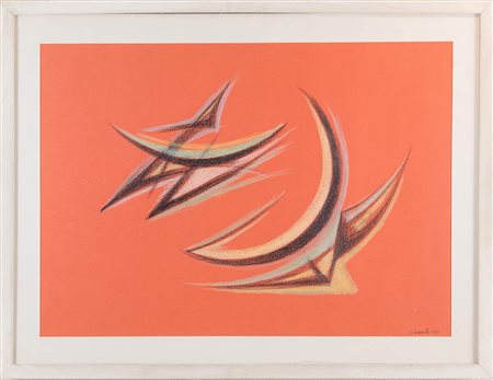 CARMELO CAPPELLO (Ragusa 1912 - Milano 1996) "Senza titolo", 1969. Tecnica...