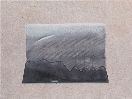 PIRRO CUNIBERTI (Sala Bolognese 1923 - Bologna 2016) "Casa A", 1979. Tecnica...