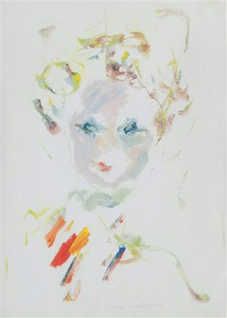 ERNESTO TRECCANI (Milano 1920 - 2009) "Ritratto", 1974. Olio su tela. Cm...