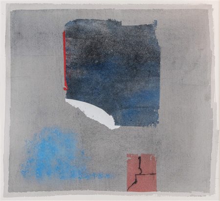 GIUSEPPE SANTOMASO (Venezia 1907 - 1990) "Senza titolo", 1983. Acquerello su...