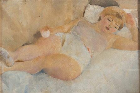GIOVANNI ROMAGNOLI (Faenza 1893 - Bologna 1976) "Zoraide distesa", 1930 ca....