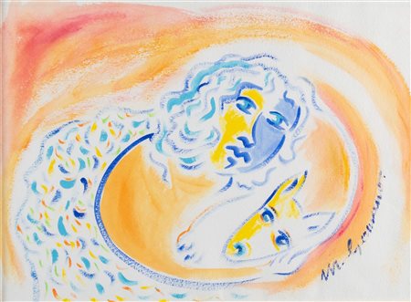 MIMMO GERMANA' (Catania 1944 - Busto Arsizio 1992) "Senza titolo". Tecnica...