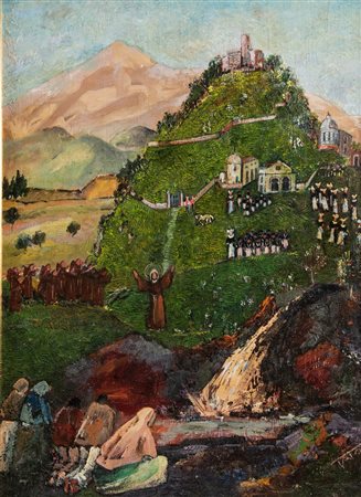 GUGLIELMO SANSONI TATO (Bologna 1896 - Roma 1974) "Il miracolo dell'acqua"....