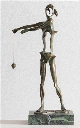 SALVADOR DALI’ (Figueres 1904 - 1989) “Hommage a Newton”, 1980. Scultura in...
