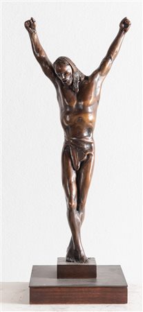 UGO ATTARDI (Genova 1923 - Roma 2006) "L'uomo dei dolori". Scultura in...