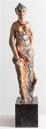 SALVATORE FIUME (Comiso 1915 - Milano 1997) "Primavera". Scultura in bronzo...