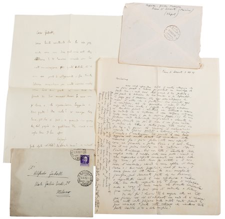 Capasso, Aldo - Lettere autografe con buste