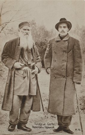 Gorkij, Maksim - Tolstoj, Lev - Cartolina postale