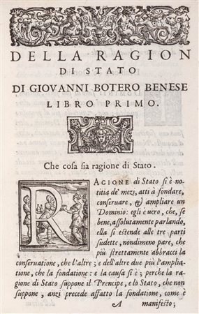 Botero, Giovanni - Della ragion di Stato, Venezia, 1589