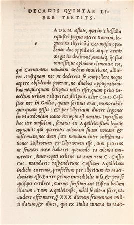Tito Livio - Decadis quintae libri quinque