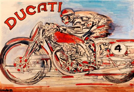 Bozzetto pubblicitario  / Bacci, Giuseppe - Ducati