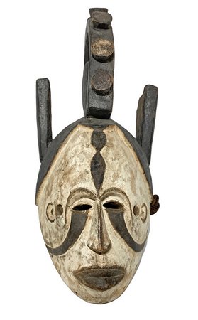 Maschera femminile Igbo, 1950 circa. Nigeria. H cm 57