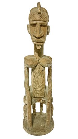Statua Dogon, Mali, seconda metÃ  XX secolo. H cm 66