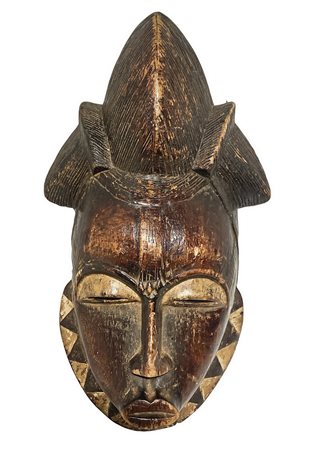 Maschera BaulÃ¨, Costa dâ€™avorio, seconda metÃ  XX secolo. H cm 41