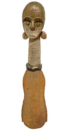 Campanaccio Gong in rame, Bamoun, Bamileke, Cameroon, primi del â€˜900. H cm 51