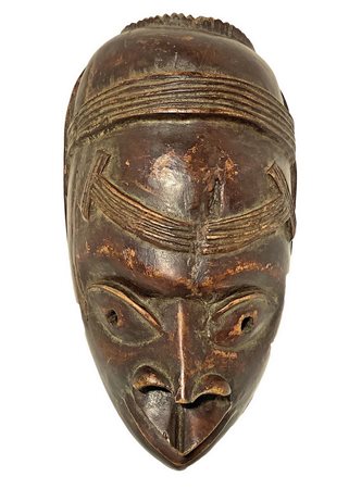 Maschera BamilekÃ¨, Cameroon, metÃ  XX secolo. H cm 35