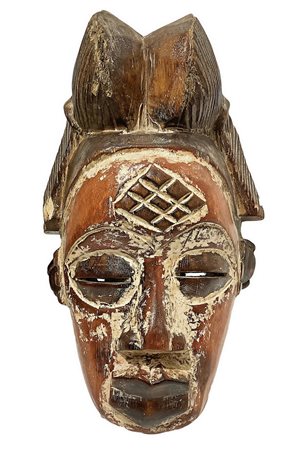 Maschera Punu, Gabon, seconda metÃ  del XX secolo. H cm 29
