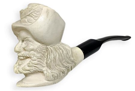 â€œ Moschettiere â€œ - Vienna, Austria. Prima metÃ  del â€˜900.
Pipa con fornello e cannello in schiuma, bocchino in eba