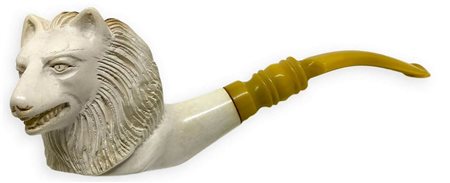 â€œ Volpe â€œ - Vienna(Austria) su incarico della Fabbrica Brebbia. Seconda metÃ  del â€˜900.
Pipa con fornello e cannel