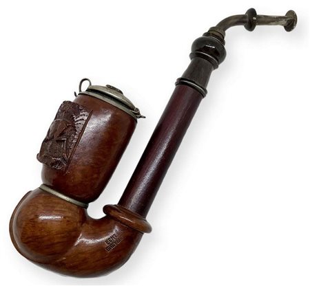 â€œ Pipa da passeggio con Dainiâ€œ -Kopenaghen, Danimarca. Prima metÃ  del â€˜900.
Grossa pipa da passeggio con fornello