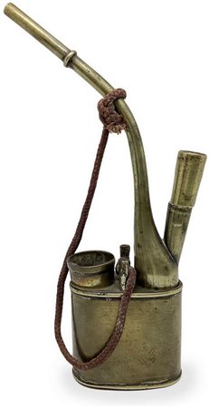 2 - â€œ NarghilÃ¨ con contenitore, in rameâ€. India, Estremo oriente. Seconda metÃ  del 1800.