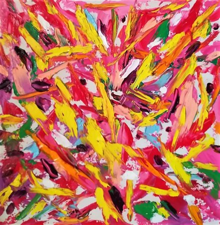 NATALE EMILIO Francolise ce (Caserta) 1958 scheggie di colore 2020 olio su...