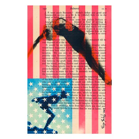 IMBRIGHI FILIPPO Roma (RM) 1975 Marjorie Gestring 2019 Stampa e pittura ad...