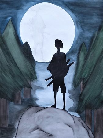 LINEDOT MILANO (MILANO) 1989 THE ILLUSION 2020 Acquerello su tela 60,90x45,70...