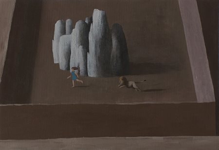 GUBELLINI MATTEO CR (CREMA) 1972 Alcuni meccanismi della felicità Acrilici su...