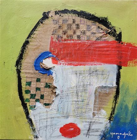 YAMADJAKO LIONEL COTONOU (Bergamo) 1984 serie portrait 1 2019 acrilico,...