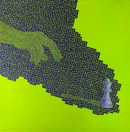 UGONI MARCO Milano (Milano) 1972 Afferrare la regina 2014 Tecnica mista su...