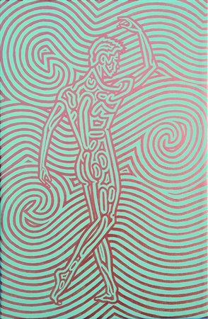 UGONI MARCO Milano (Milano) 1972 Ballerino in rame 2019 Vinilico su tela...