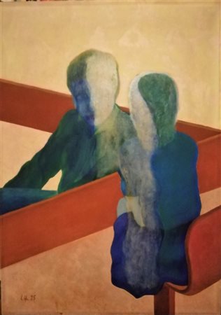 ROB Monza (MB) 1960 Sguardo 1995 Olio su tela 70,00x50,00 Certificato di...