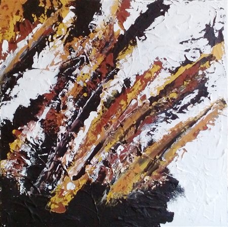 BERRA MARINA Milano (MI) 1969 Fall leaves 2 2015 Acrilico su tela 60,00x60,00...