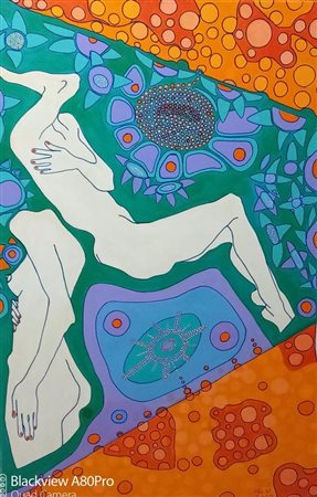 VALUSSI MARIARITA Albenga (Alessandria) 1957 Statue su sfondo fiorito 2018...