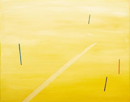 DOMINGUEZ Cile (Milano) 1955 Paesaggio,Luce 2020 acrilico su tela , oro,...